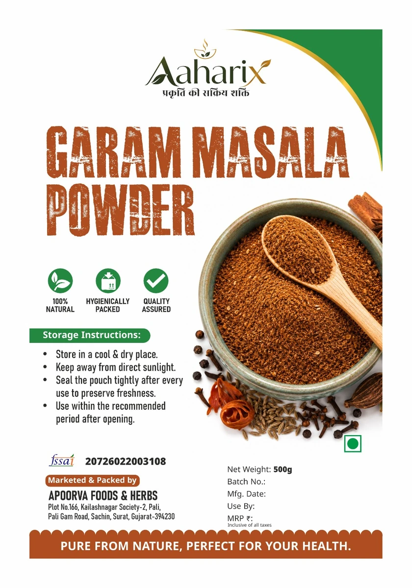 Aaharix Garam Masala Powder pack