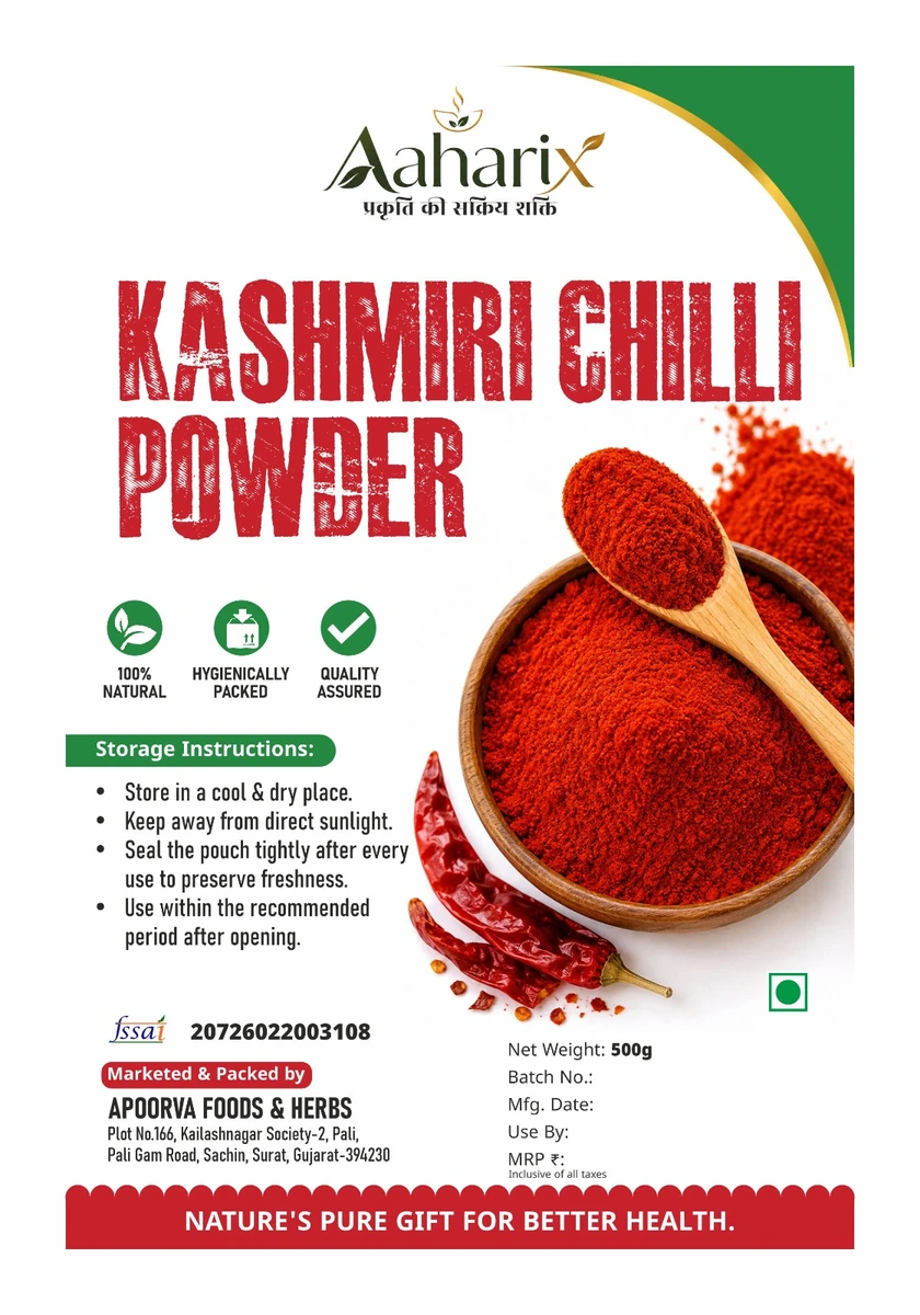 Aaharix Kashmiri Chilli Powder pack